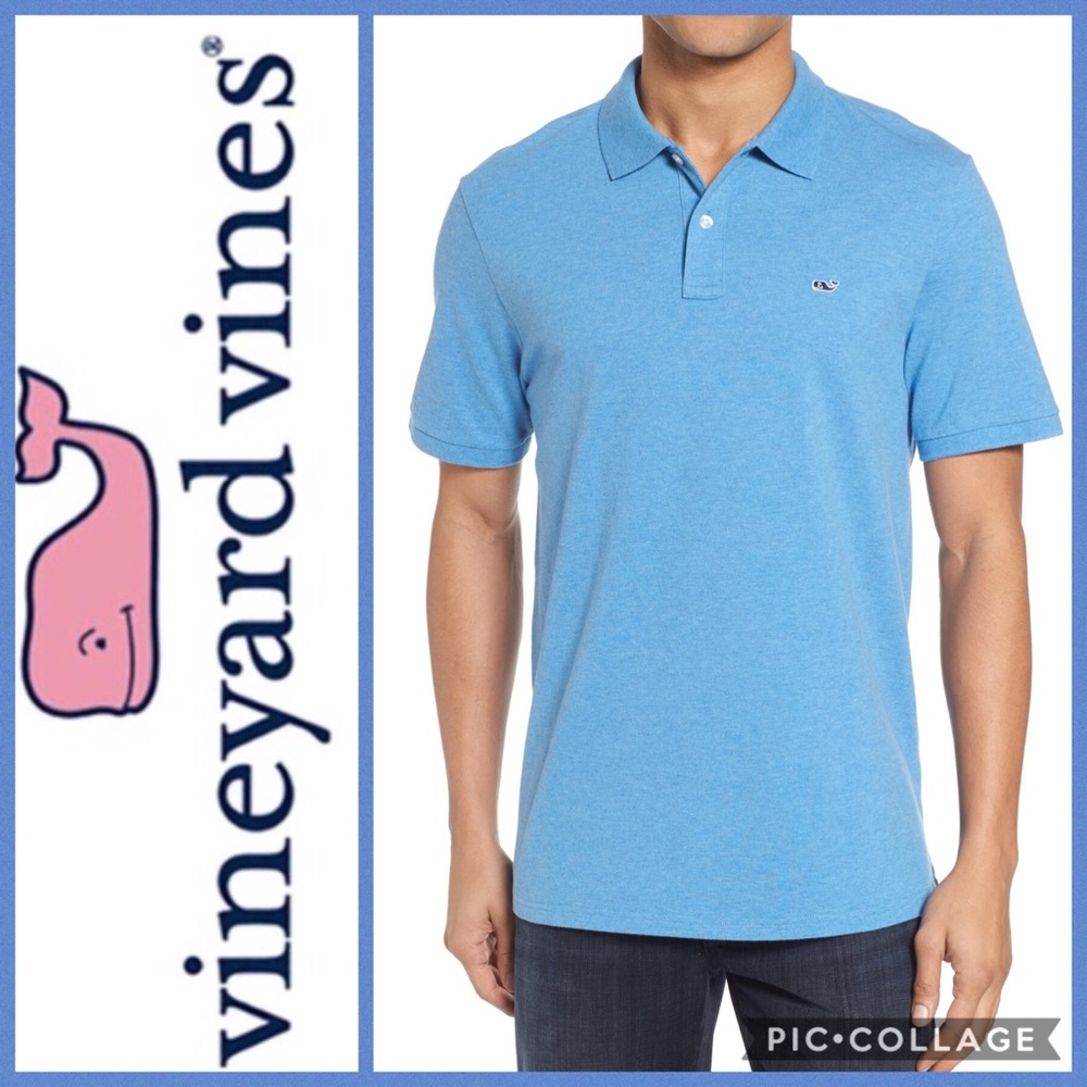 🐳MENS!! Vineyard Vines Classic Fit Polo {Blue} XL